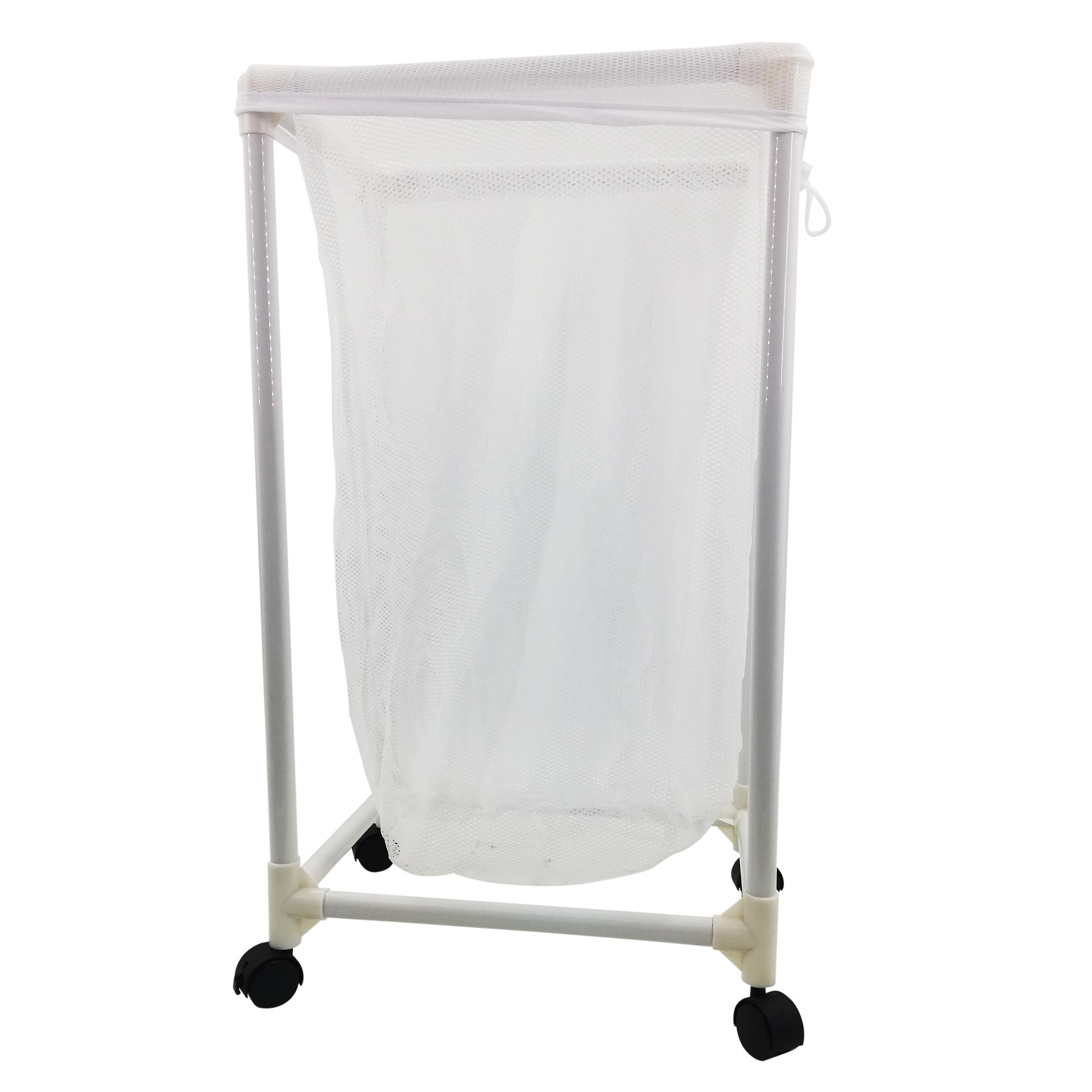 Pepeganga S.A.. Cesto de ropa rectangular, desarmable, con ruedas, en caja