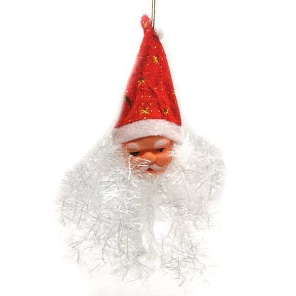 Imagen de Adorno navideño Papá Noel barbudo, PACK x12, en bolsa