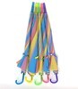 Imagen de Paraguas largo traslúcido multicolor, 8 varillas