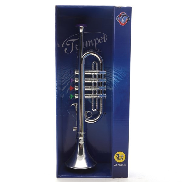 Imagen de Trompeta de plástico, 2 colores, en caja