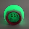 Imagen de Despertador digital con luz led, cambia de color, alarma con sonidos de la naturaleza, 3AAA, en caja