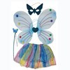 Imagen de Alitas de mariposa, con pollera, antifaz y varita, en bolsa, varios colores