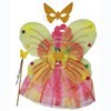 Imagen de Alitas de mariposa, con pollera, antifaz y varita, en bolsa, varios colores