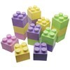 Imagen de Blocks x18 piezas de plástico grandes 9x7x9cm, en bolsa de PVC