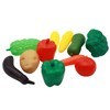 Imagen de Frutas y verduras de plástico, 11 piezas, en red