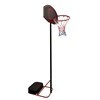 Imagen de Tablero de basket de PE, aro de metal, pie con altura regulable, en caja, FILIPPO