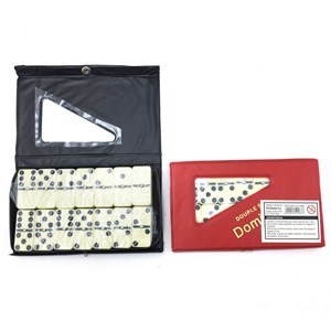 Imagen de Juego de mesa, dominó, 28 piezas de plástico, en estuche de PVC