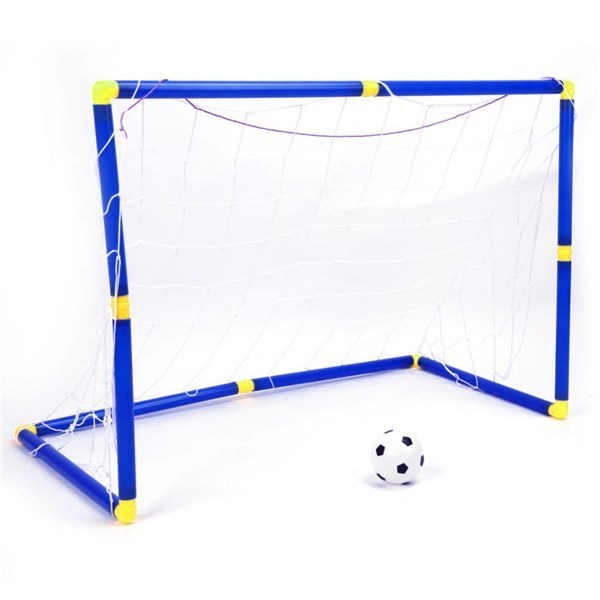 Imagen de Arco de fútbol de plástico, x2, con pelota e inflador, en caja