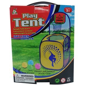 Imagen de Tablero de basket, con canasto porta juguetes de TNT y red, 4 pelotas de plástico, en caja