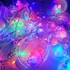 Imagen de Luces led x138, cascada de 12 bolas con luces intermitentes de colores en el interior y luces blancas en la guía, 220v, en caja