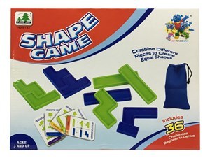 Imagen de Tetris de formas, con cartas, en caja.