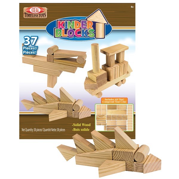 Imagen de Bloques x37 piezas de madera , ALEX, en caja