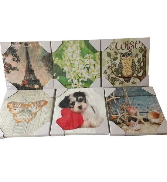 Pepeganga S.A.. Cuadro de madera, varios diseños