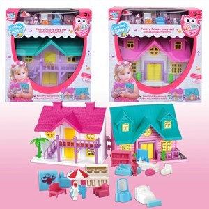 Imagen de Casa para muñecas, con accesorios, en caja, 2 colores