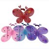 Imagen de Alitas de mariposa con luces led, tiara y varita, 2AA, en bolsa, varios colores