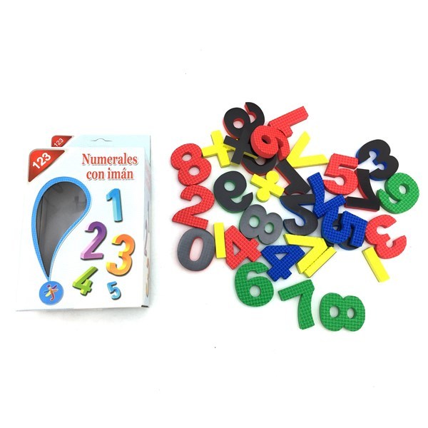 Imagen de Números magnéticos de goma EVA, 30 piezas, en caja