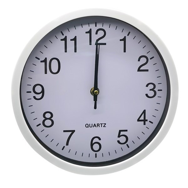 Imagen de Reloj de pared, 25cm de diámetro 3 colores, en caja