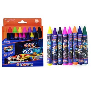 Imagen de Crayolas gruesas 8 colores, en caja, YALONG