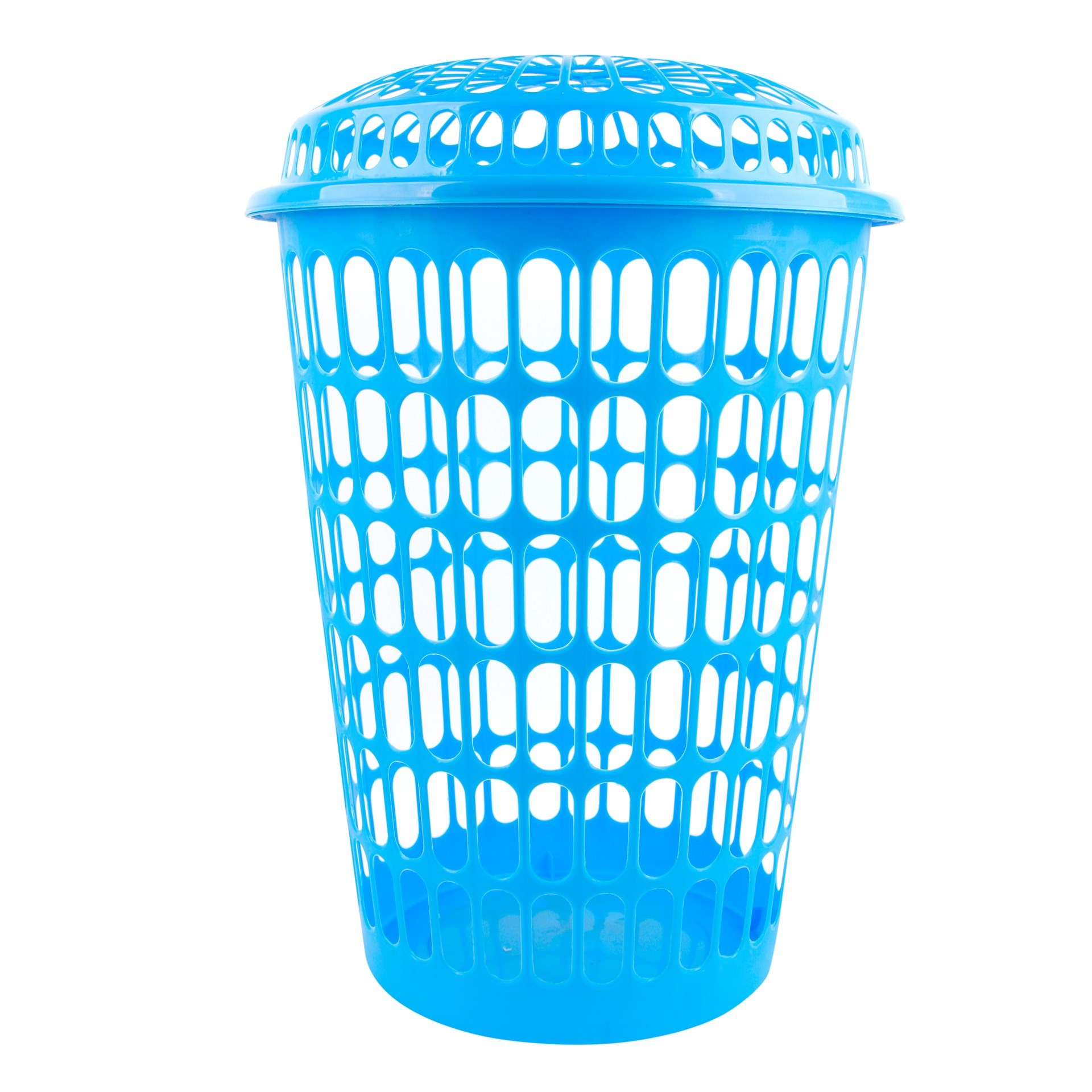 Pepeganga S.A.. Cesto para ropa calado con tapa, de plástico, varios