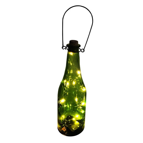 Imagen de Lámpara, botella con 10 luces led, 3AA, en caja, varios colores