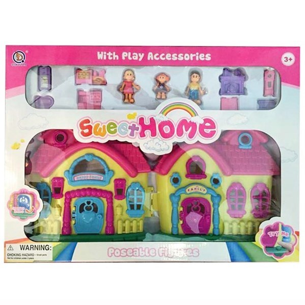 Imagen de Casa para muñecas con luz y sonido, con accesorios,en caja