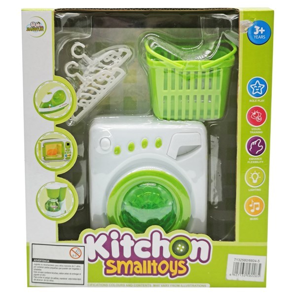 Imagen de Electrodomésticos, lavarropas con luz y sonido, con accesorios, 2AA, en caja