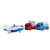 Imagen de Aviones y camiones de plástico, 4 piezas, en caja