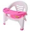 Imagen de Silla infantil de plástico, con chifle, con mesa desmontable, 2 colores
