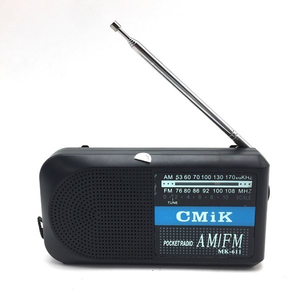 Imagen de Radio doble banda, AM-FM, con conexión auriculares, 2AA, CMIK, en caja