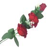 Imagen de Ramo de 2 rosas 1 pimpollo con hojas