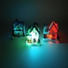 Imagen de Adorno navideño, casa de resina, con luz, en caja