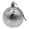 Imagen de Bolas navideñas x6 5cm textura en bolsa, plateadas