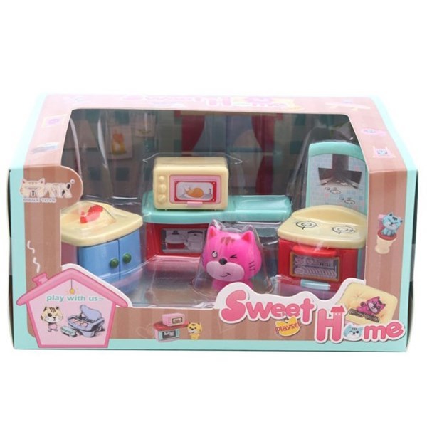Imagen de Muebles para muñecas, 5 piezas, en caja