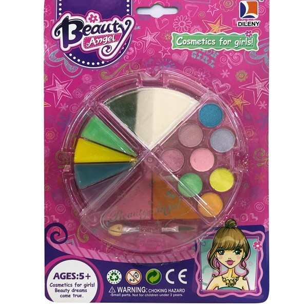 Imagen de Maquillaje infantil, petaca triángulos, en blister, Beauty Angel autorizado MSP