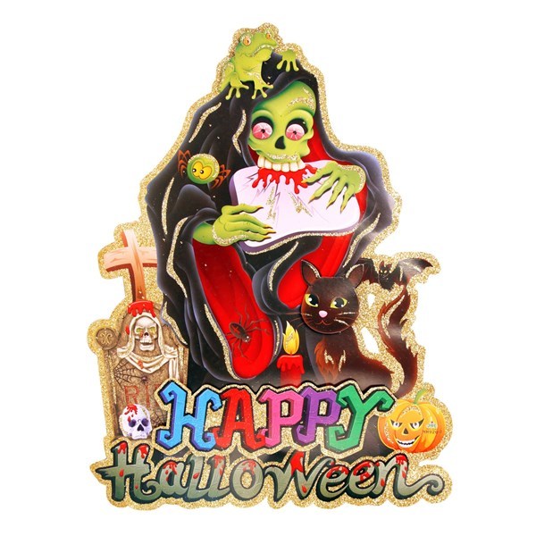 Imagen de Poster de Halloween con brillantina