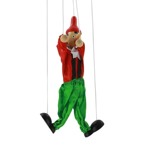 Imagen de Títere marioneta de madera, en bolsa