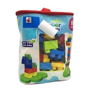 Imagen de Blocks x88 piezas de plástico medianas, en bolsa de PVC