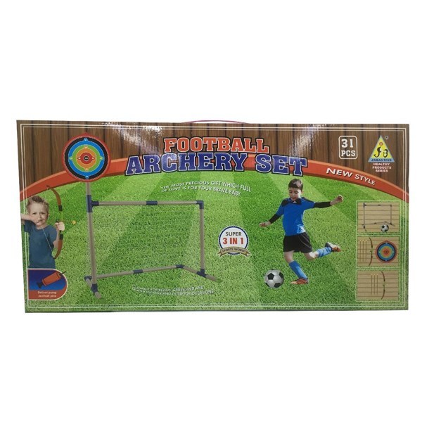 Imagen de Arco de fútbol 3en1, con arco y flechas,tiro al blanco, en caja