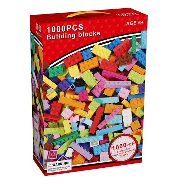 Imagen de Bloques x1000 piezas de plástico chicas, en caja