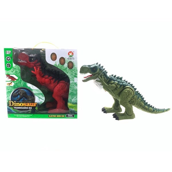 Imagen de Dinosaurio tiranosaurio con luz sonido movimiento proyector de luz, 3AA en caja