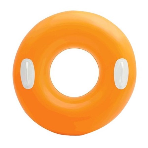 Imagen de Inflable flotador salvavidas con agarres INTEX 91cm, en bolsa, varios colores