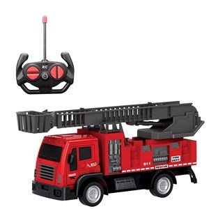 Imagen de Camión de bomberos con control remoto, con luz 3+2AA en caja