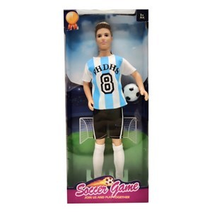Imagen de Muñeca o muñeco jugador de fútbol, en caja