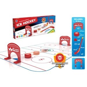 Imagen de Hockey de plástico con sonido para piso, en caja