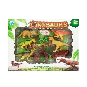 Imagen de Dinosaurios x5 con accesorios en caja