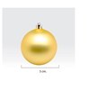 Imagen de Bolas navideñas x12 5cm, 3 texturas, doradas, en tubo de mica