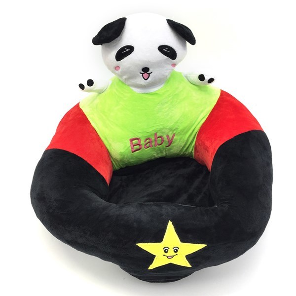 Imagen de Almohadón silla de apoyo para bebé, de peluche, con cierre, 2 diseños
