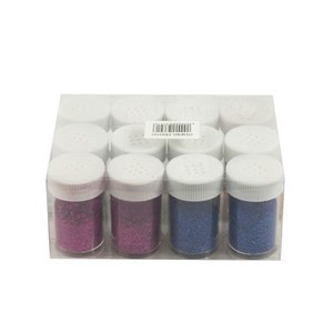 Imagen de Brillantina fina x12, tubo con tapa espolvoreadora, en caja, varios colores