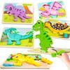 Imagen de Puzzle de madera, varios diseños de dinosaurios