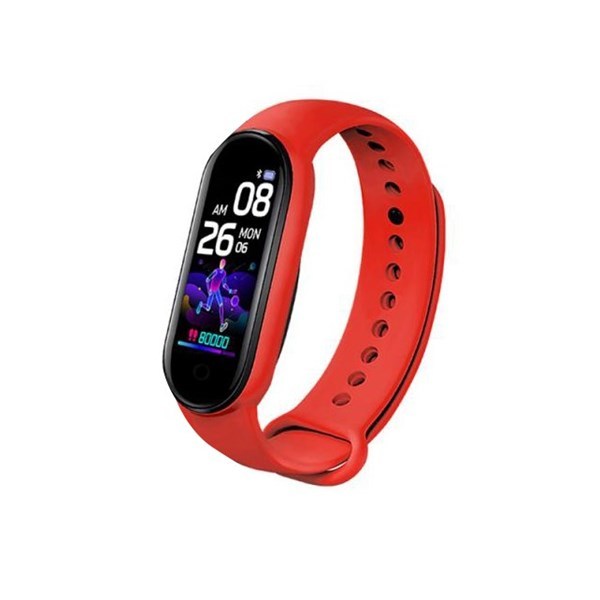 Imagen de Reloj pulsera Smartband M5 ROJO, IOS y ANDROID, bluetooth touch, en caja
